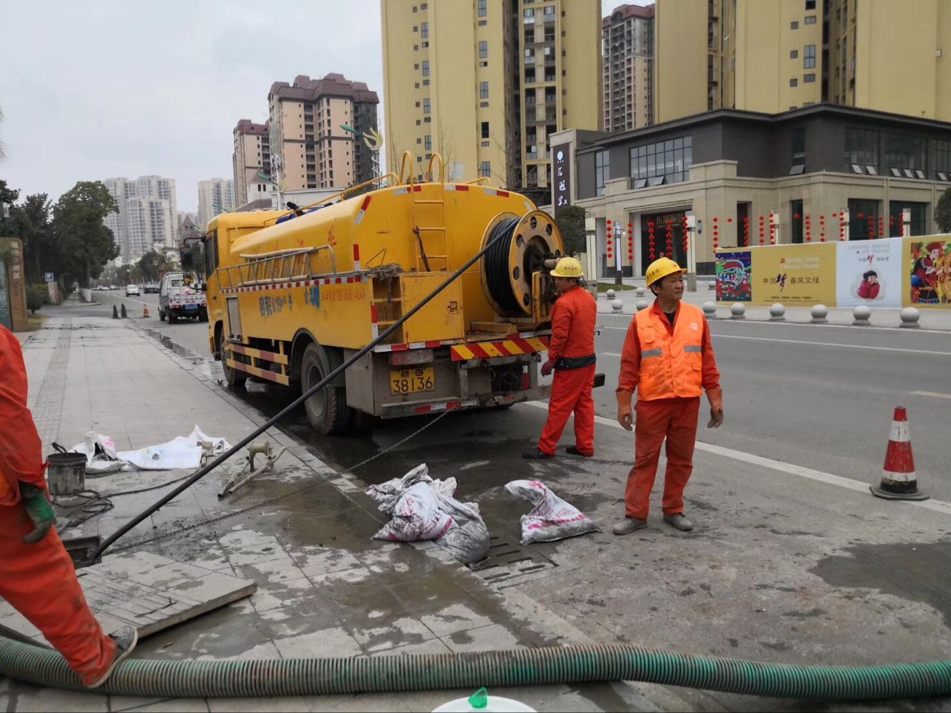 常德排污管道清淤-管道清洗